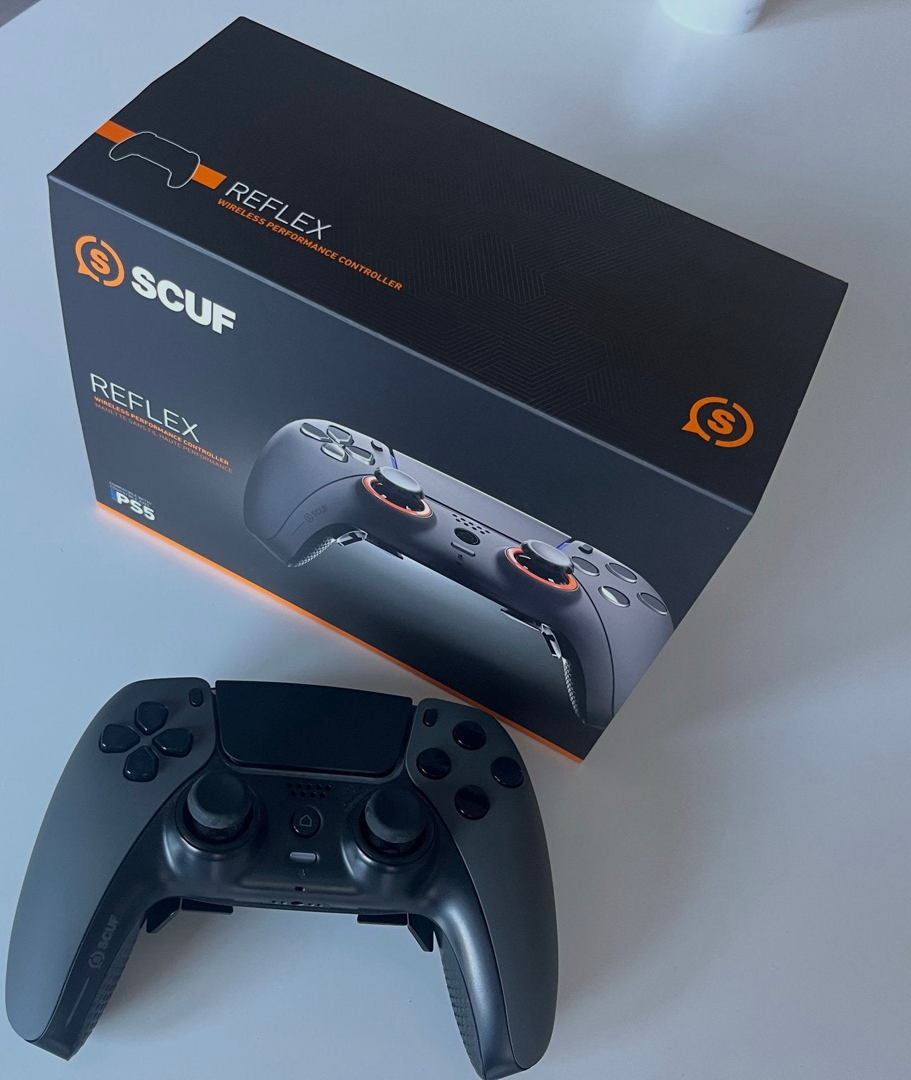 SCUF Reflex FPS PS5 – ZGAN – Compleet – Steel Gray, Spelcomputers en Games, PlayStation 5, Ophalen of Verzenden, Zo goed als nieuw