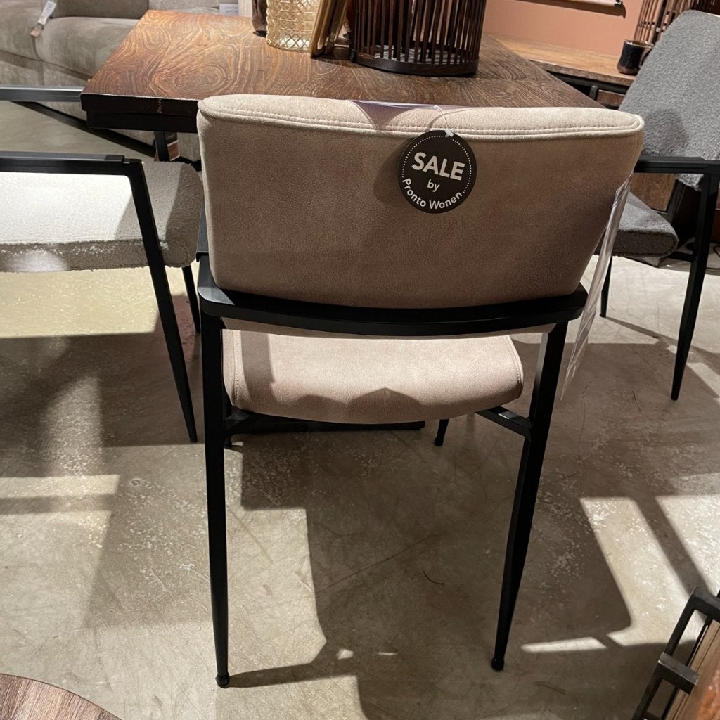 Jisca Armstoel Stof Zorro Sand - Pronto Wonen, Huis en Inrichting, Stoelen, Niet ingevuld, Niet ingevuld, Niet ingevuld