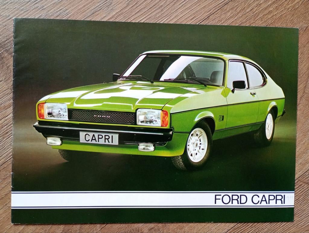 Ford Capri mk2 folders 4x, Ophalen of Verzenden, Zo goed als nieuw, Ford