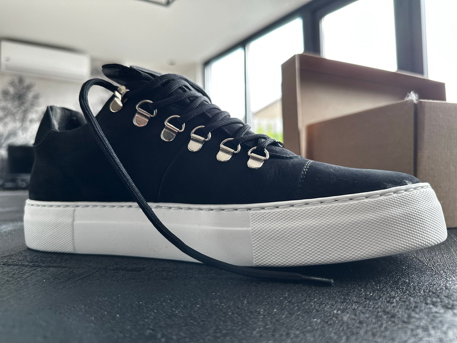 NUBIKK Jagger Classic Nubuck Sneakers - Maat 44, Ophalen of Verzenden, Nieuw, Zwart, Sneakers of Gympen