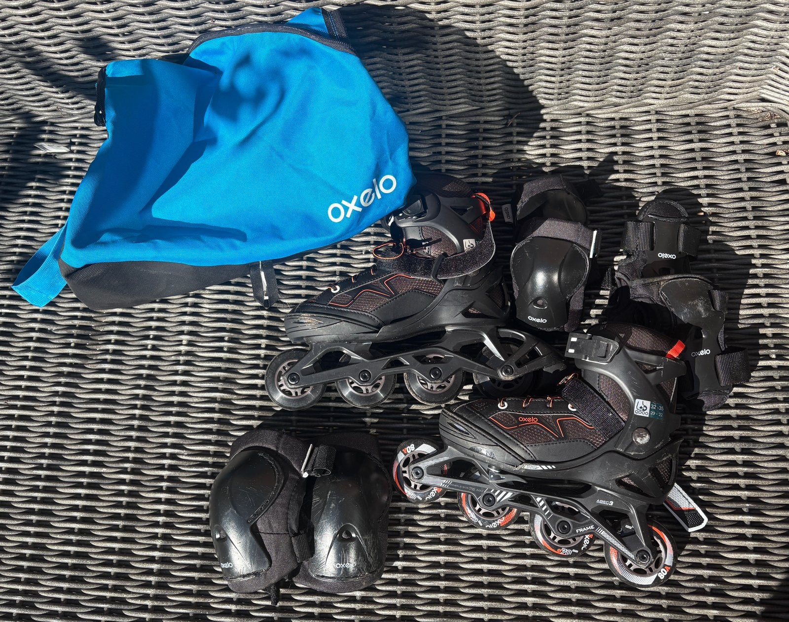 OXELO verstelbare kinder skates, Kinderen, Ophalen of Verzenden, Inline skates 4 wielen, Verstelbaar