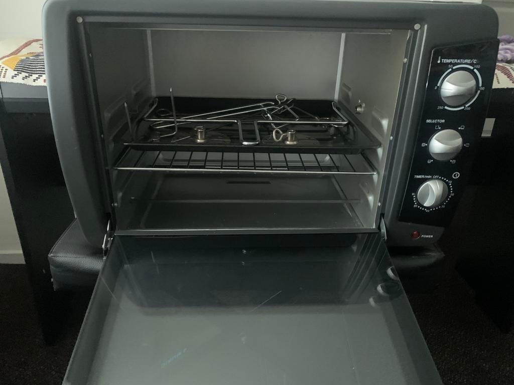 Vrijstaande oven zgan, met grill functie en draaispit, Ophalen, Minder dan 45 cm, Minder dan 45 cm, Zo goed als nieuw