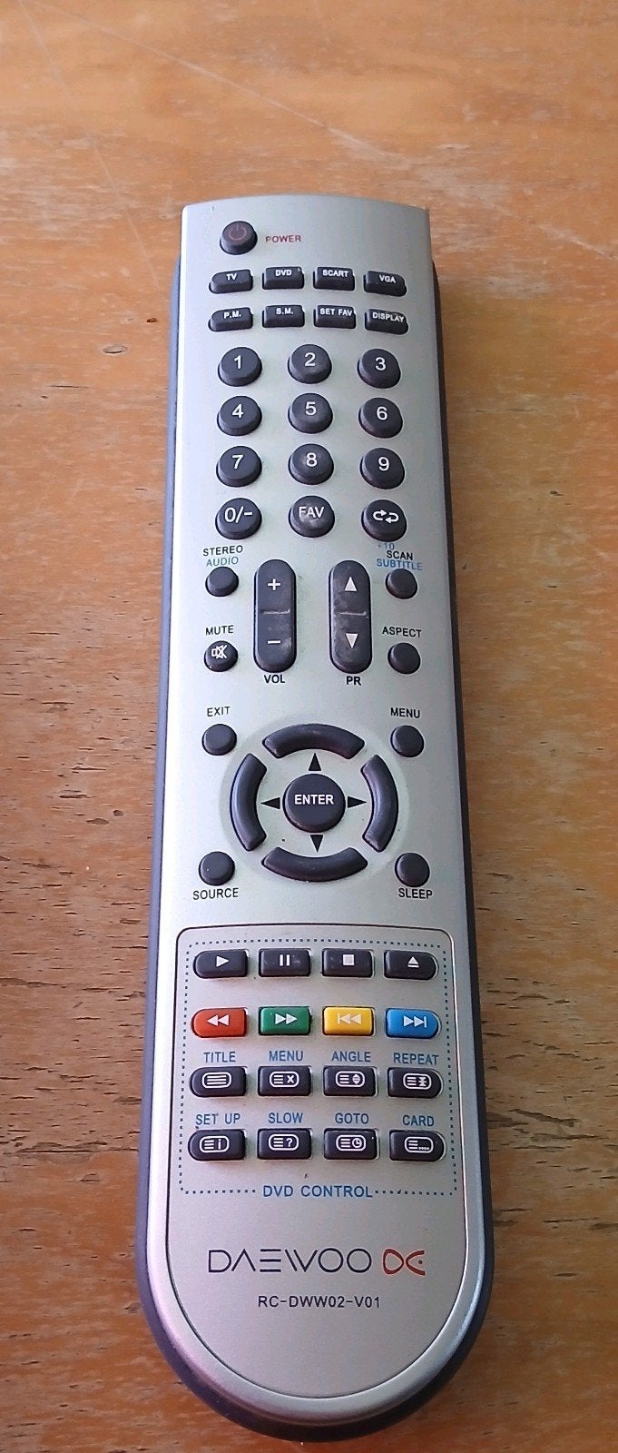Daewoo afstandsbediening  type nummer RC-DWW02-V01, Ophalen of Verzenden, Origineel, Tv