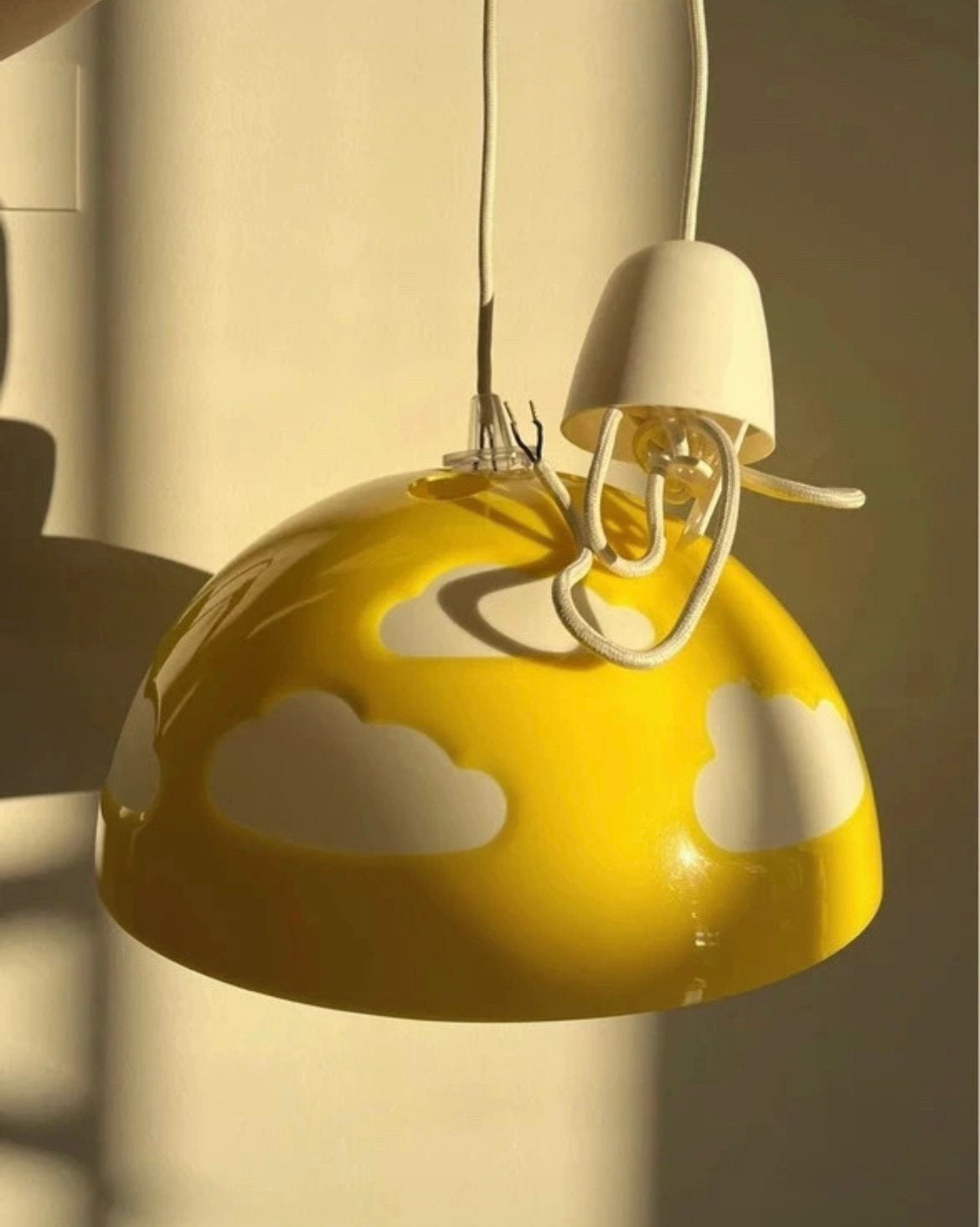 Vintage IKEA wolken hanglamp Skojig, Ophalen of Verzenden, Gebruikt, Kunststof, Minder dan 50 cm