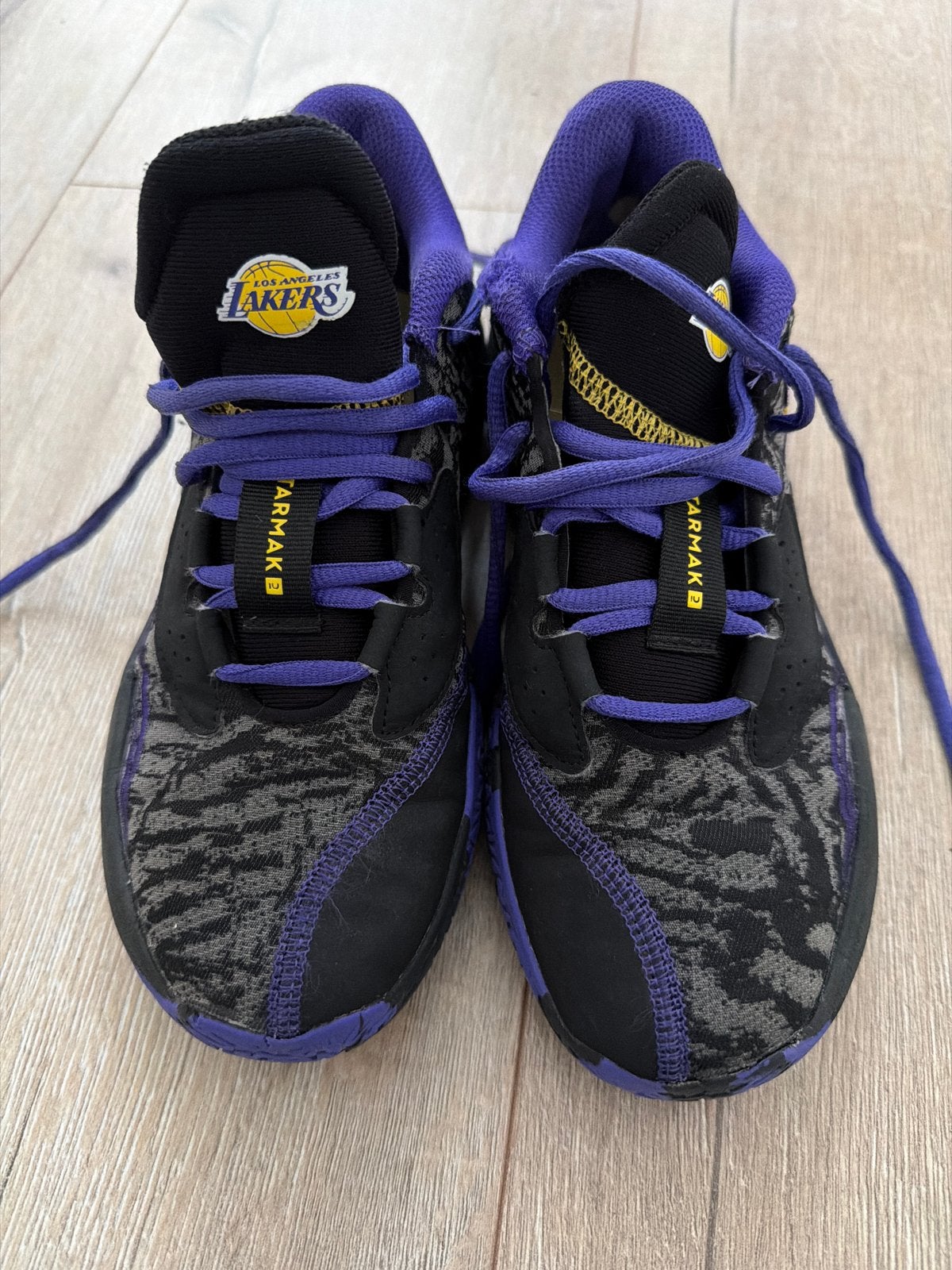 Tarmak Los Angeles Lakers basketbalschoenen - Maat 37, Ophalen, Gedragen, Zwart, Sportschoenen