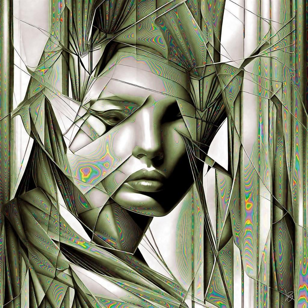 " Glance " Unieke editie 1/1 - Digitaal schilderij / Giclee, Ophalen of Verzenden