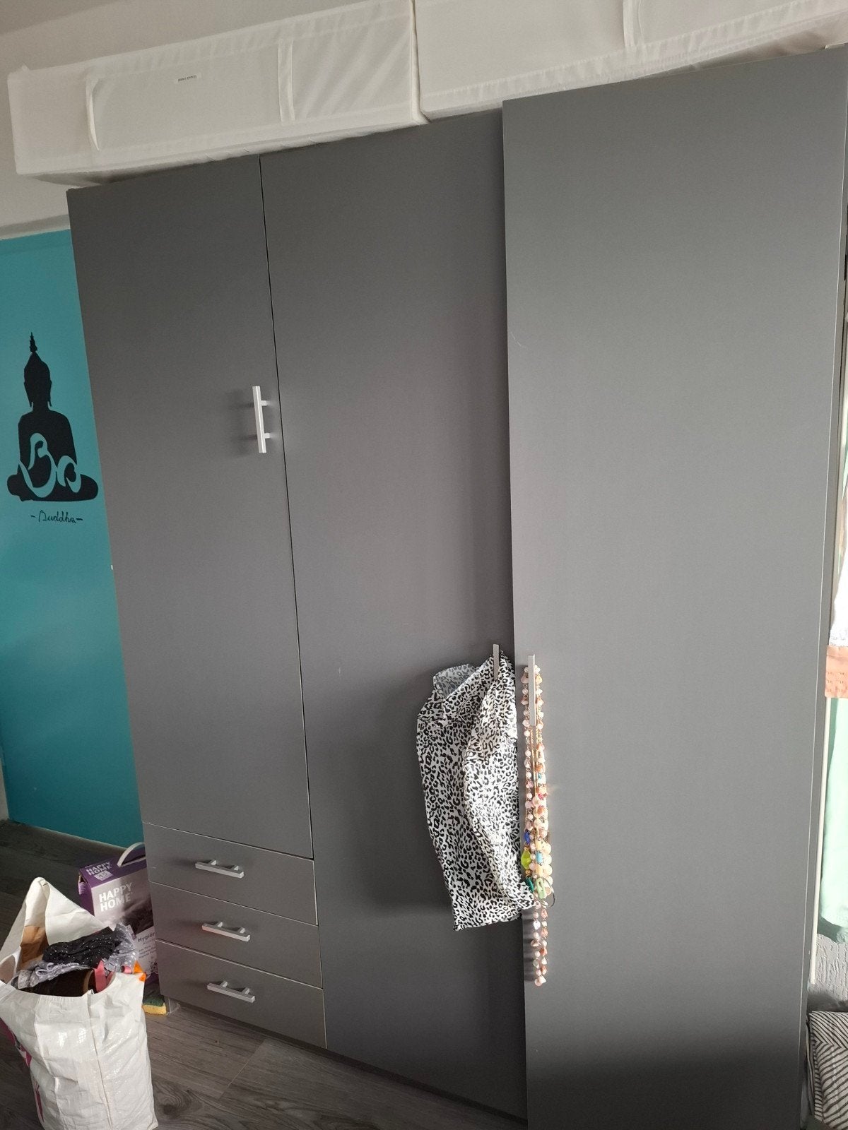 Leen Bakker kledingkast sprint, Huis en Inrichting, Kasten | Kledingkasten, Gebruikt, 100 tot 150 cm, 200 cm of meer, 50 tot 75 cm