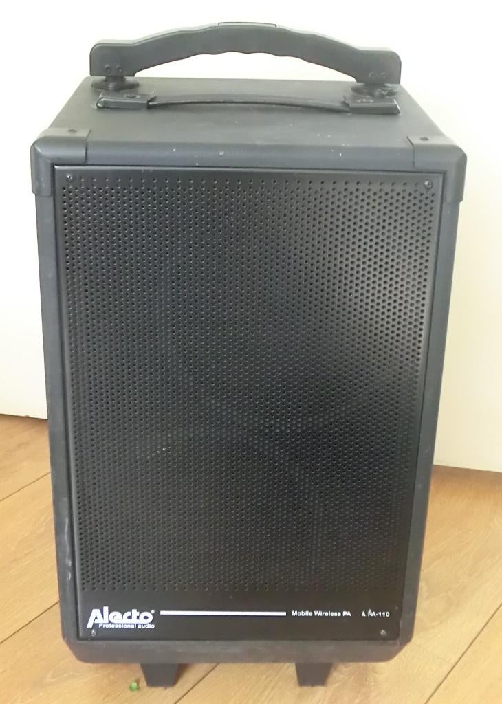 Alecto MPA-110 Draadloos Mobiel Geluidssysteem 100W, Audio, Tv en Foto, Luidsprekers, Overige merken, Gebruikt, Overige typen
