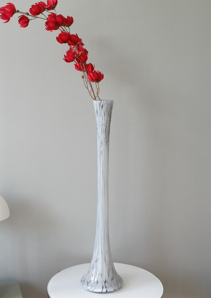 XL vaas in Murano-stijl (80 cm hoog), Huis en Inrichting, Woonaccessoires | Vazen, Ophalen, Overige kleuren, 75 cm of meer, Glas