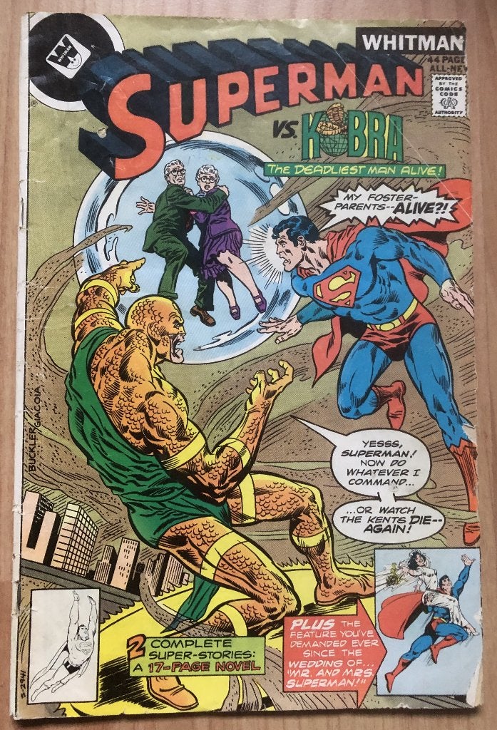 SUPERMAN - SUPERMAN VS. KOBRA - 1978 - ENGELS, Eén comic, Ophalen of Verzenden, Zo goed als nieuw, Amerika
