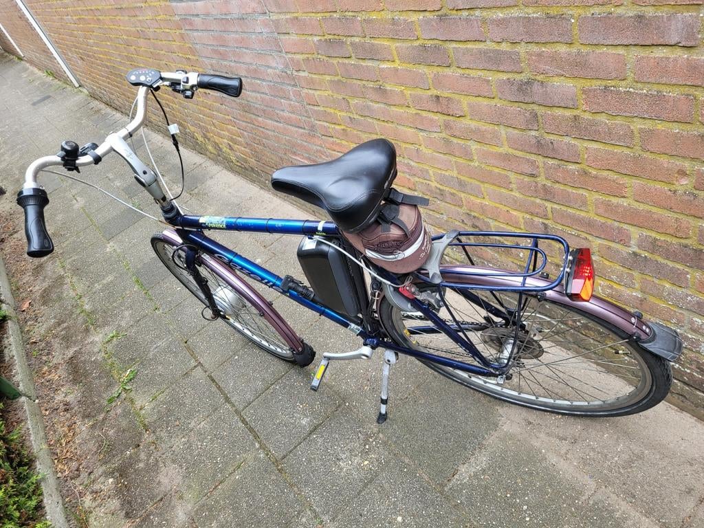 Gazelle provence electrische herenfiets, Ophalen, Minder dan 10 versnellingen, Zo goed als nieuw, 55 cm of meer