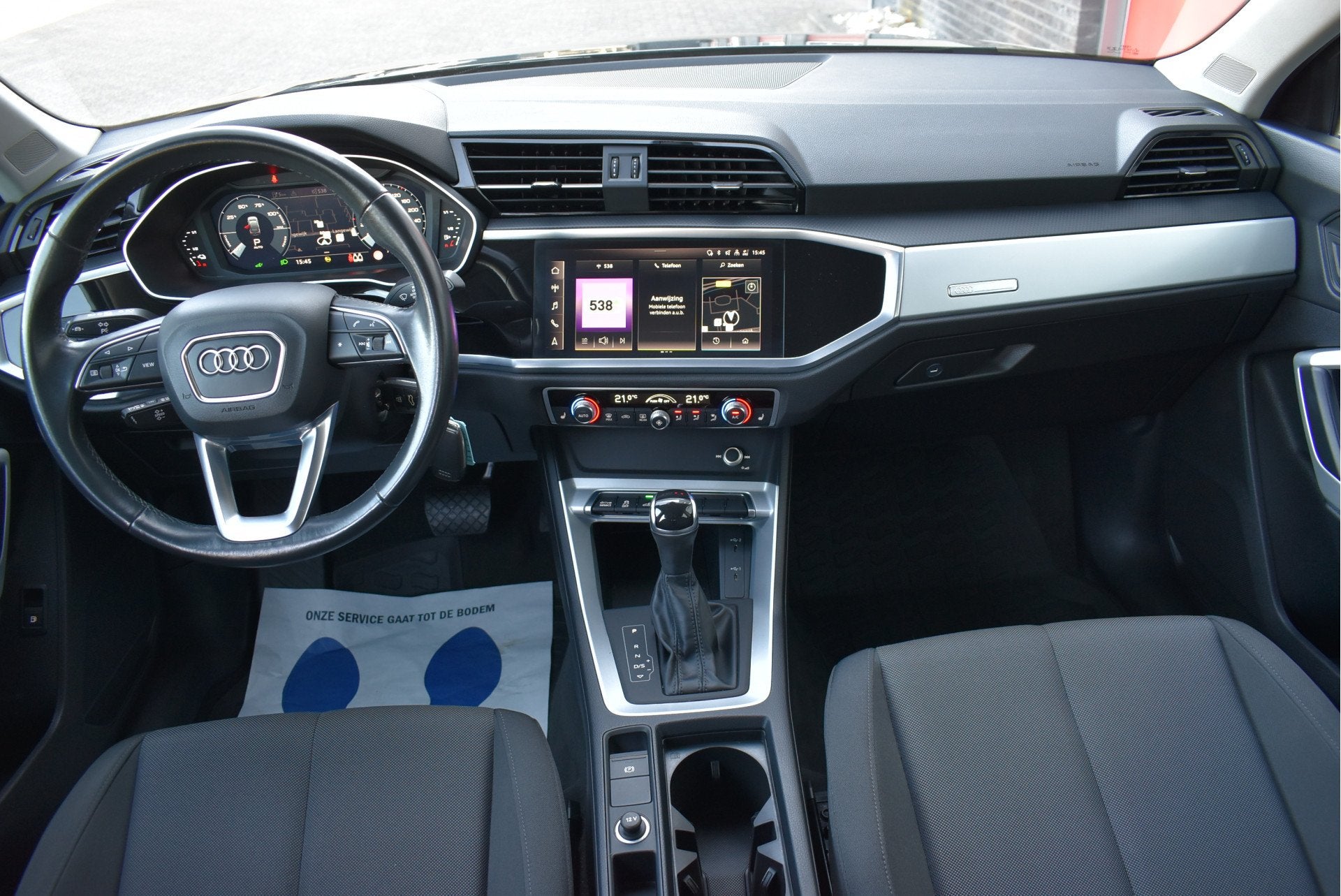 Audi Q3 Sportback 45 TFSI e Edition Virtual cockpit, Elek. t, Auto's, Stof, Gebruikt, Euro 6, 116 pk
