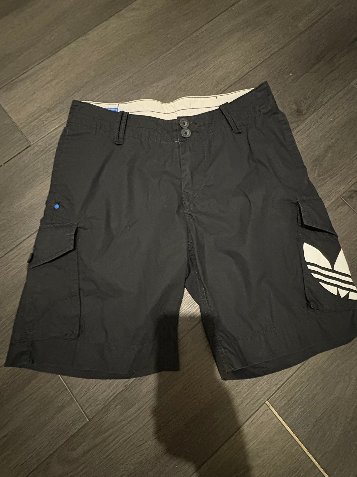 Adidas Cargo Shorts Zwart Maat 31, Ophalen of Verzenden, Zo goed als nieuw, Zwart, Overige jeansmaten