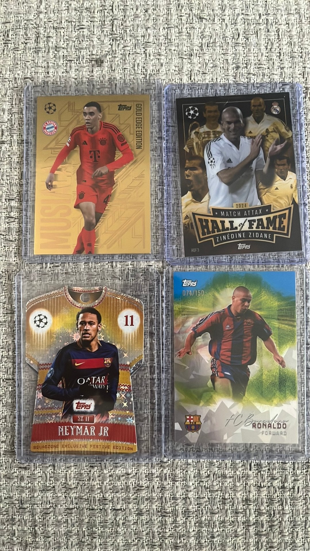 4 Topps voetbalkaarten, Ophalen of Verzenden, Zo goed als nieuw, Buitenlandse clubs, Spelerskaart
