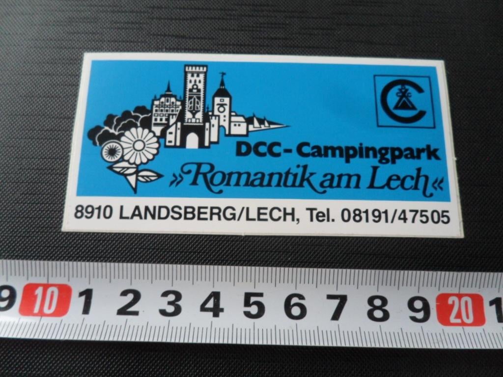 sticker Duitsland Landsberg / Lech ROMANTIK am LECH Camping, Ophalen, Zo goed als nieuw