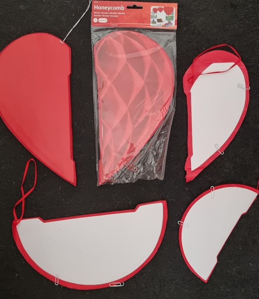 Decoratie trouwerij feest verjaardag valentijn honeycomb. Ro, Ophalen of Verzenden, Versiering, Verjaardag