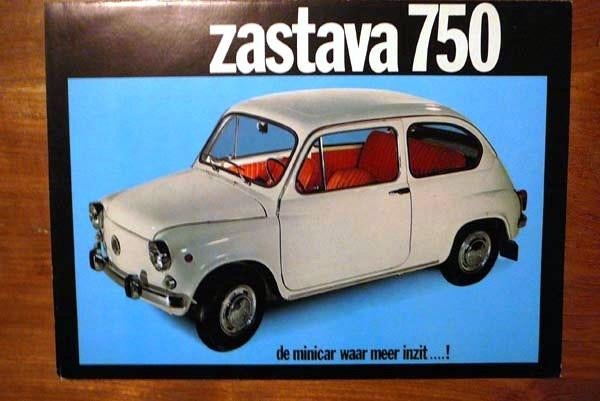 Brochure Zastava 750, Ophalen of Verzenden, Zo goed als nieuw, Overige merken