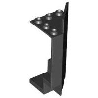 Lego Black Panel 3 x 3 x 6 Corner Wall, Gebruikt, Lego, Ophalen of Verzenden, Losse stenen