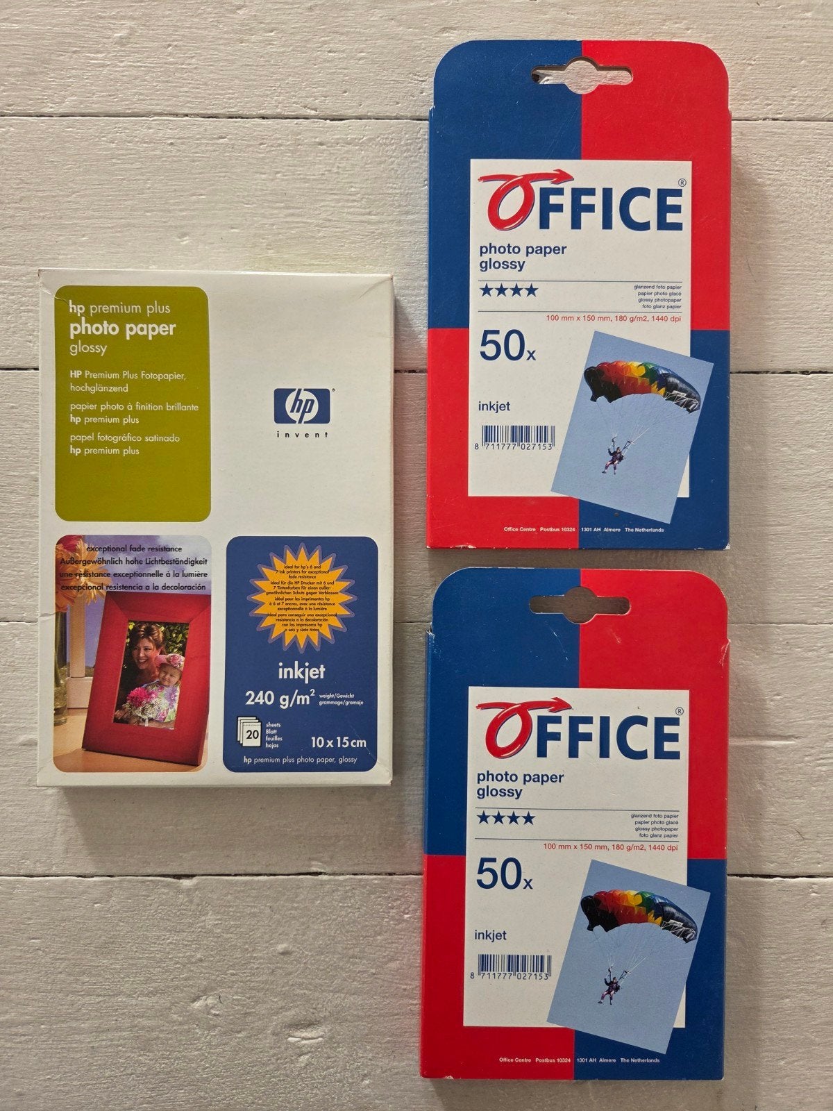 hp premium plus photo paper glossy glanzend foto papier, Ophalen of Verzenden, Gebruikt