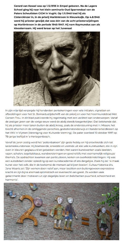 Raymond van Kessel - fantasiefiguur met kind, Antiek en Kunst, Ophalen of Verzenden