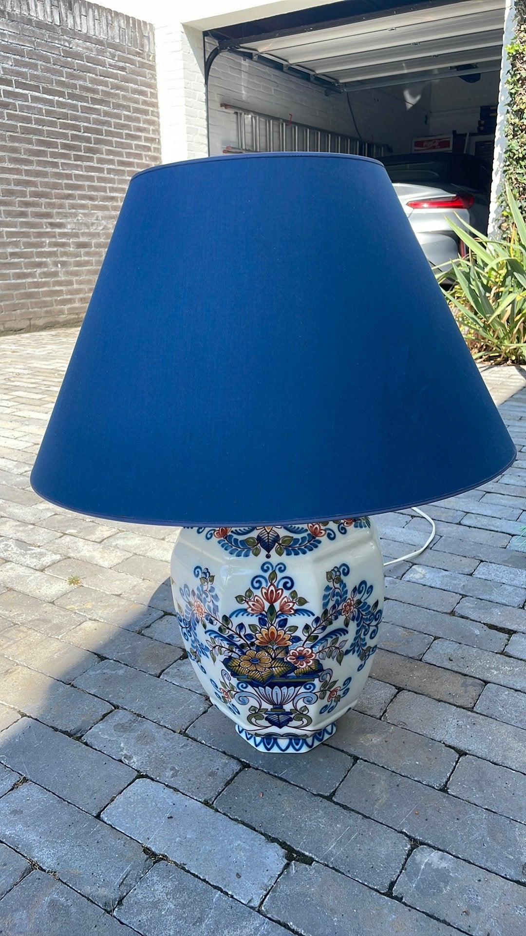 Porseleinen lampen, Huis en Inrichting, Lampen | Tafellampen, Ophalen of Verzenden, Zo goed als nieuw