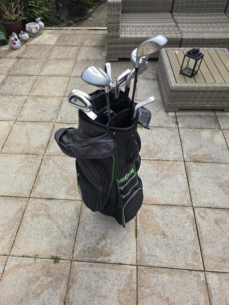 Complete golfset Silverline met tas en 10 golfballen, Sport en Fitness, Golf, Ophalen, Gebruikt, Set
