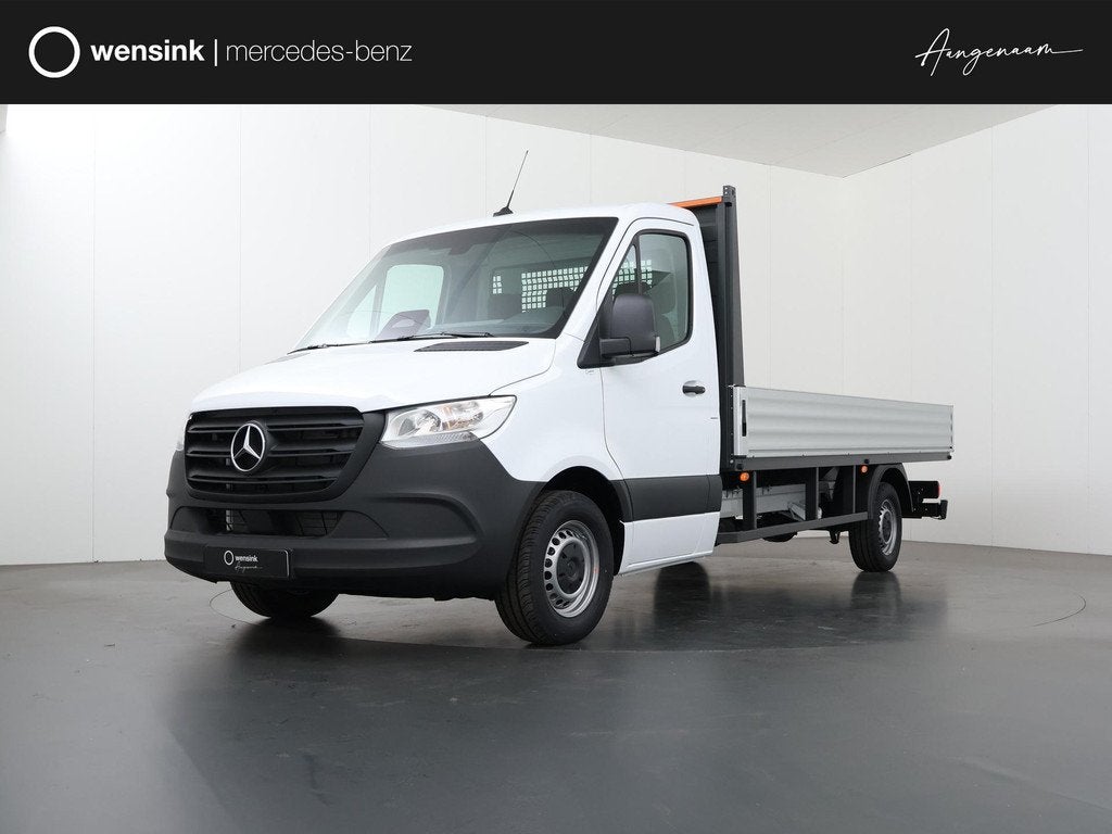 Mercedes-Benz Sprinter 315 CDI Open Laadbak L3 RWD PRO | 350, Auto's, 4 cilinders, 150 pk, Wit, Bedrijf