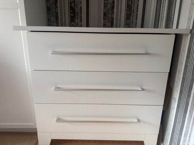 Commode baby Mooie kwalitatieve van Interbaby Rio wit, Ophalen, 50 tot 70 cm, 100 cm of meer, Zo goed als nieuw