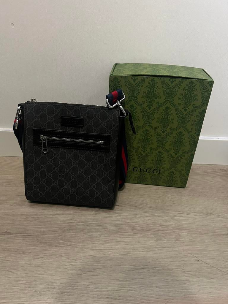 Gucci Suprème messenger bag, Ophalen of Verzenden, Nieuw, Zwart, Android