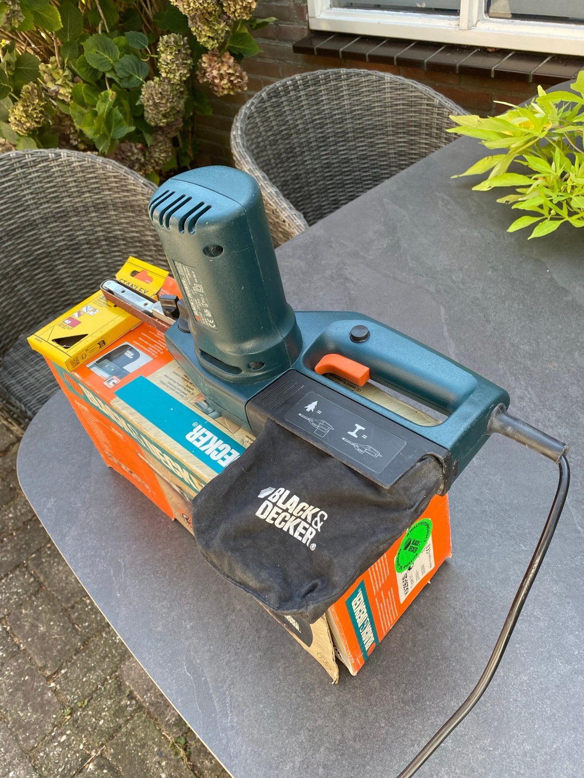 Black&Decker elektrische vijl KA290 350W, Ophalen, Zo goed als nieuw, Minder dan 600 watt, Overige typen