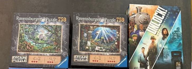 Diverse Unlock en Escape Room spellen - Ruilen of ophalen, Ophalen, Zo goed als nieuw