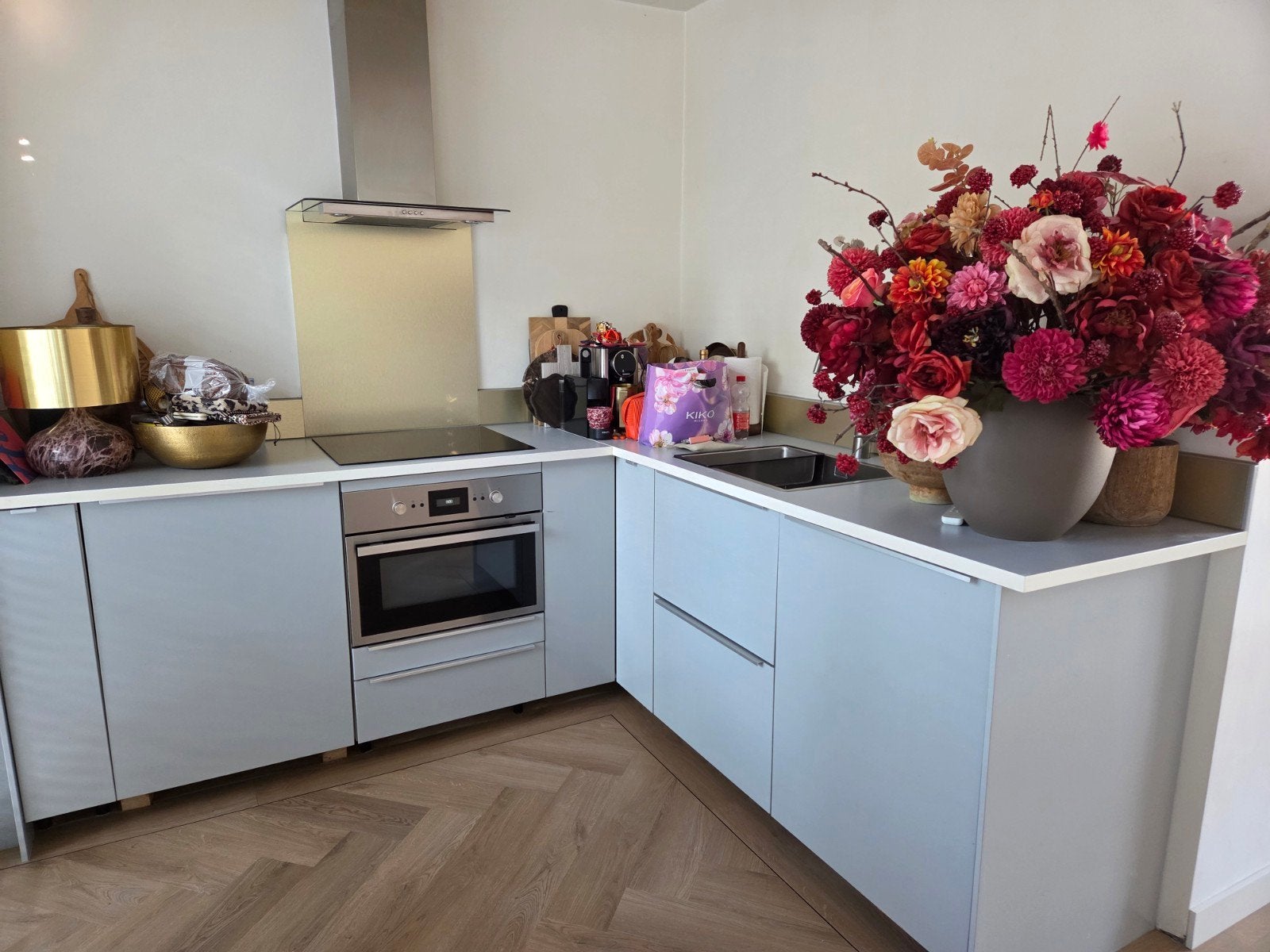 Complete gebruikte IKEA keuken in prima staat, Ophalen, Gebruikt, Hoekkeuken, Kunststof