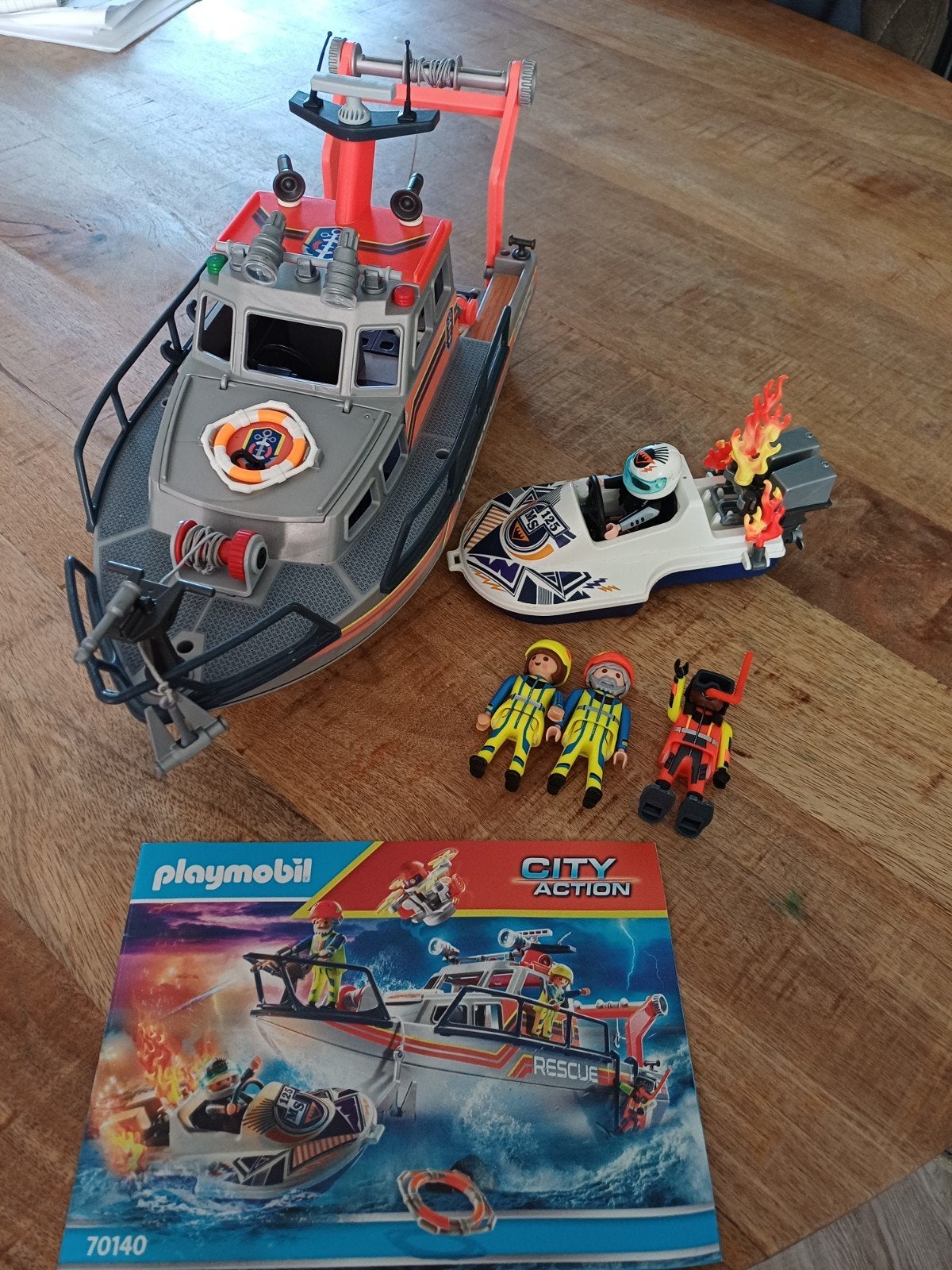 Playmobil 70140 Reddingsboot met drone - mist bovenstuk, Kinderen en Baby's, Speelgoed | Playmobil, Gebruikt, Complete set, Ophalen of Verzenden
