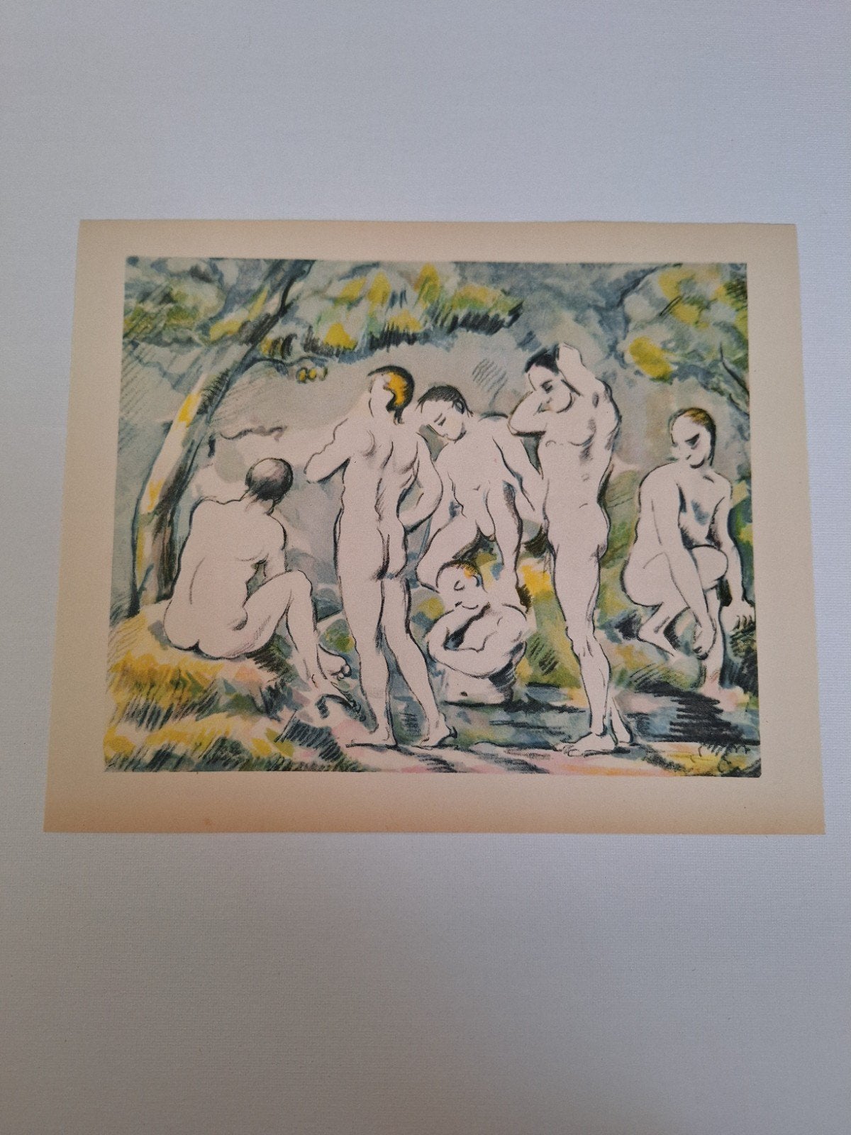 Paul Cézanne - Les Baigneurs, Antiek en Kunst, Ophalen of Verzenden