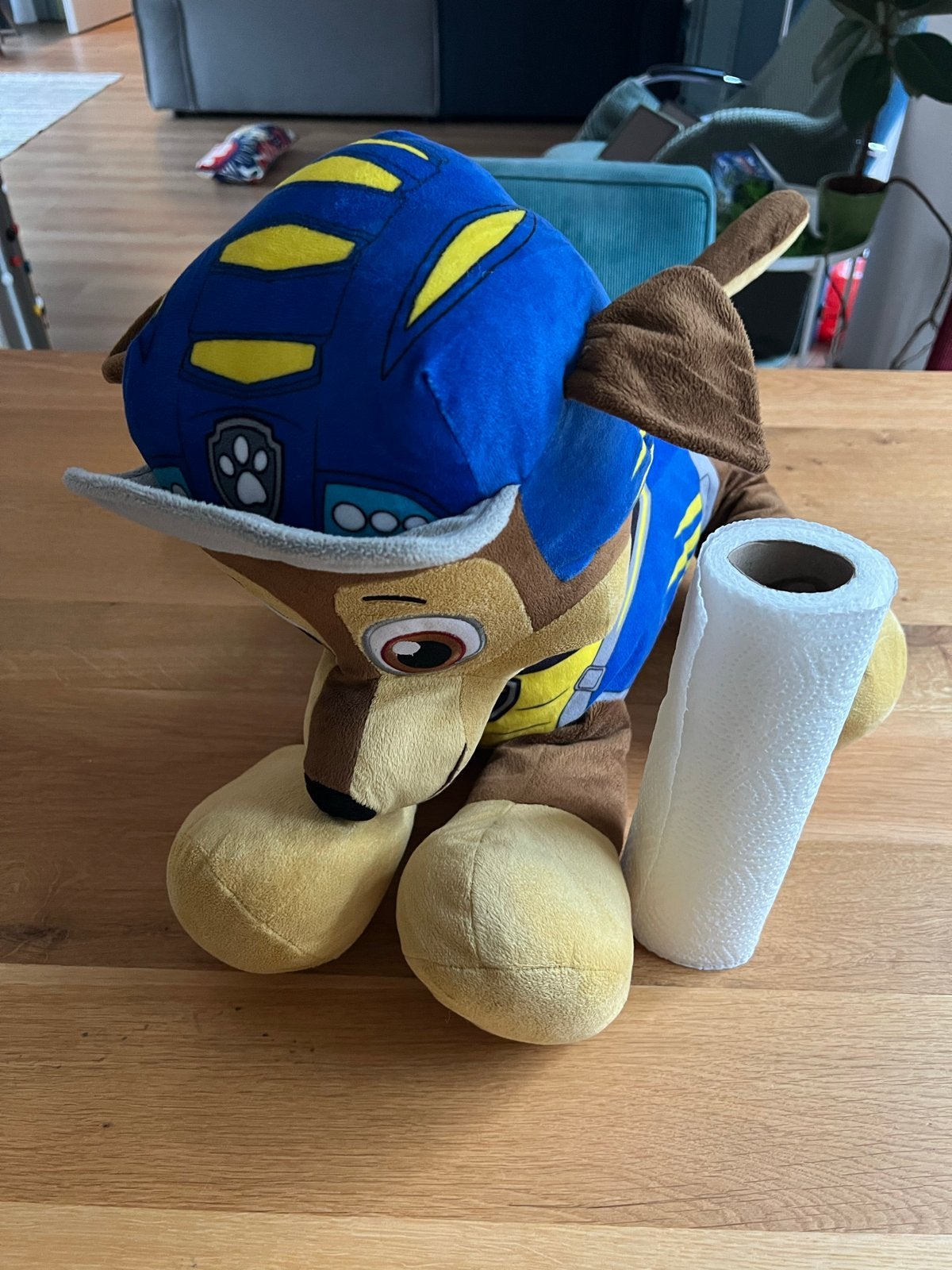 Grote Nickelodeon Paw Patrol Chase knuffel, Kinderen en Baby's, Speelgoed | Knuffels en Pluche, Overige merken, Zo goed als nieuw