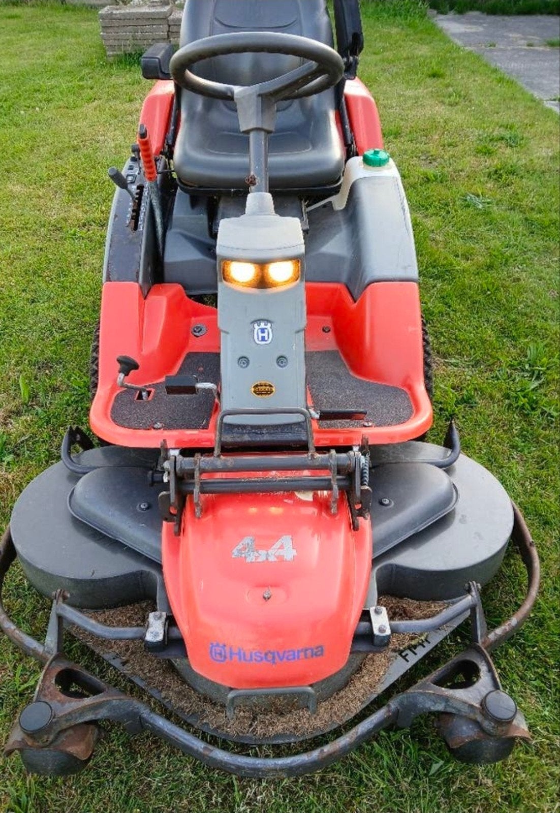 Husqvarna proflex 21 4x4 Zitmaaier - Krachtig en Wendbaar, Tuin en Terras, Grasmaaiers, Cirkelmaaier, Gebruikt, Ophalen of Verzenden