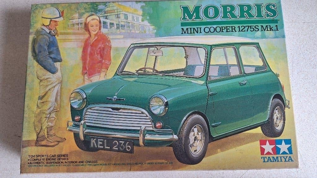 Tamiya mini cooper morris bouwpakket uit 1983, Auto, Groter dan 1:32, Ophalen of Verzenden, Zo goed als nieuw