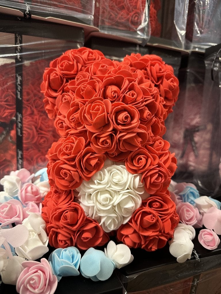 Rozen beren Valentijn geschenk - verjaardag - Liefde NIEUW, Verzamelen, Beren en Cherished Teddies, Ophalen of Verzenden, Nieuw