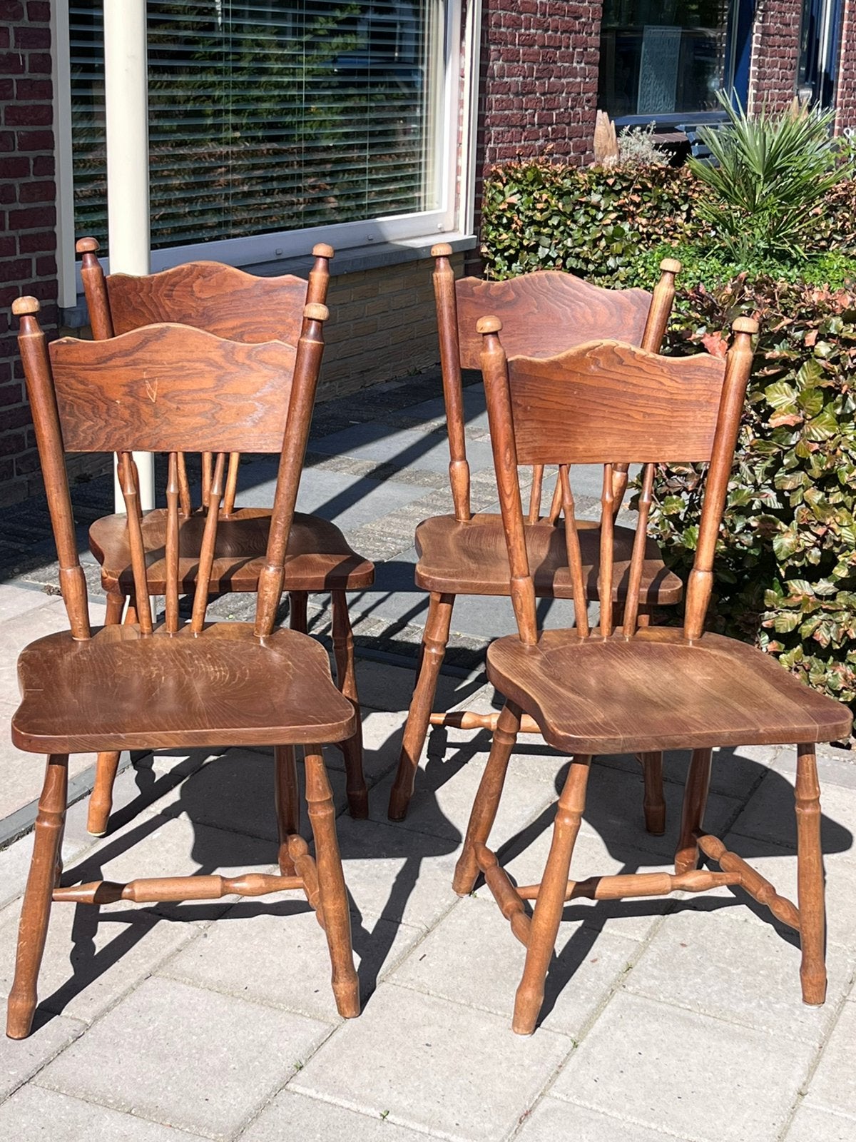 Stoelen, Ophalen, Gebruikt, Bruin, Vier