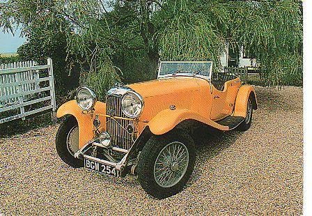 Ansichtkaart	Auto	Lagonda 1934, Verzenden, 1960 tot 1980, Ongelopen, Voertuig