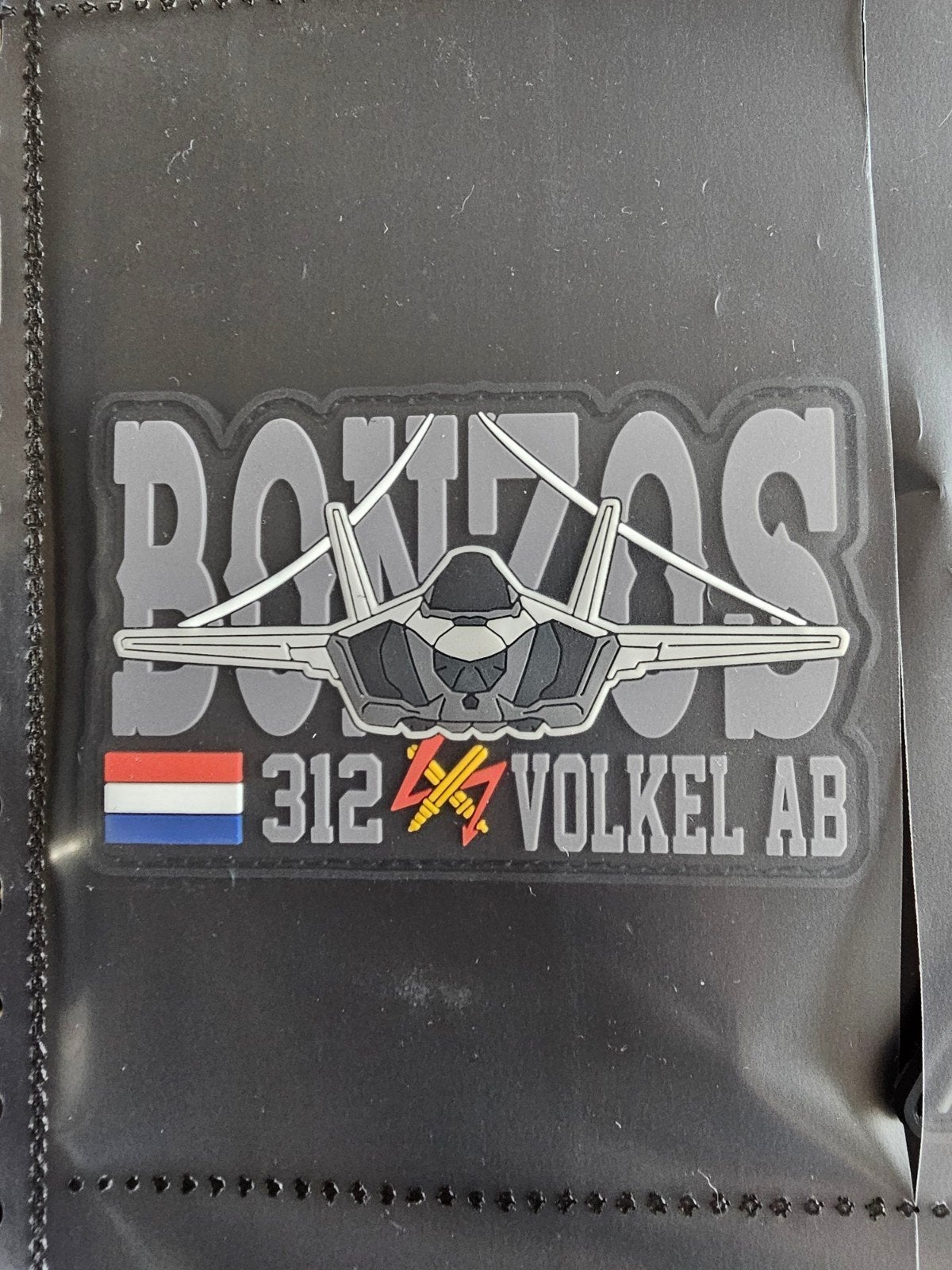 312 sqn bonzos, Ophalen of Verzenden, Zo goed als nieuw, Patch, Badge of Embleem