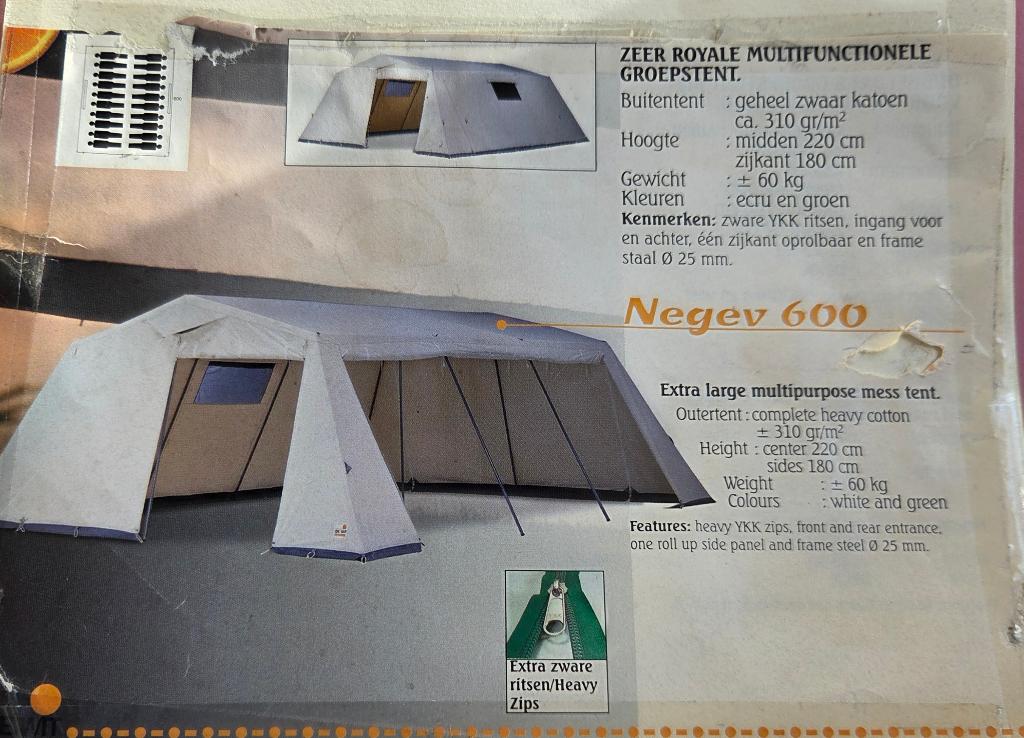 Groeps- Scouting Tent voor 16 personen, Negev 600, Caravans en Kamperen, Tenten, Ophalen, Nieuw, Meer dan 6
