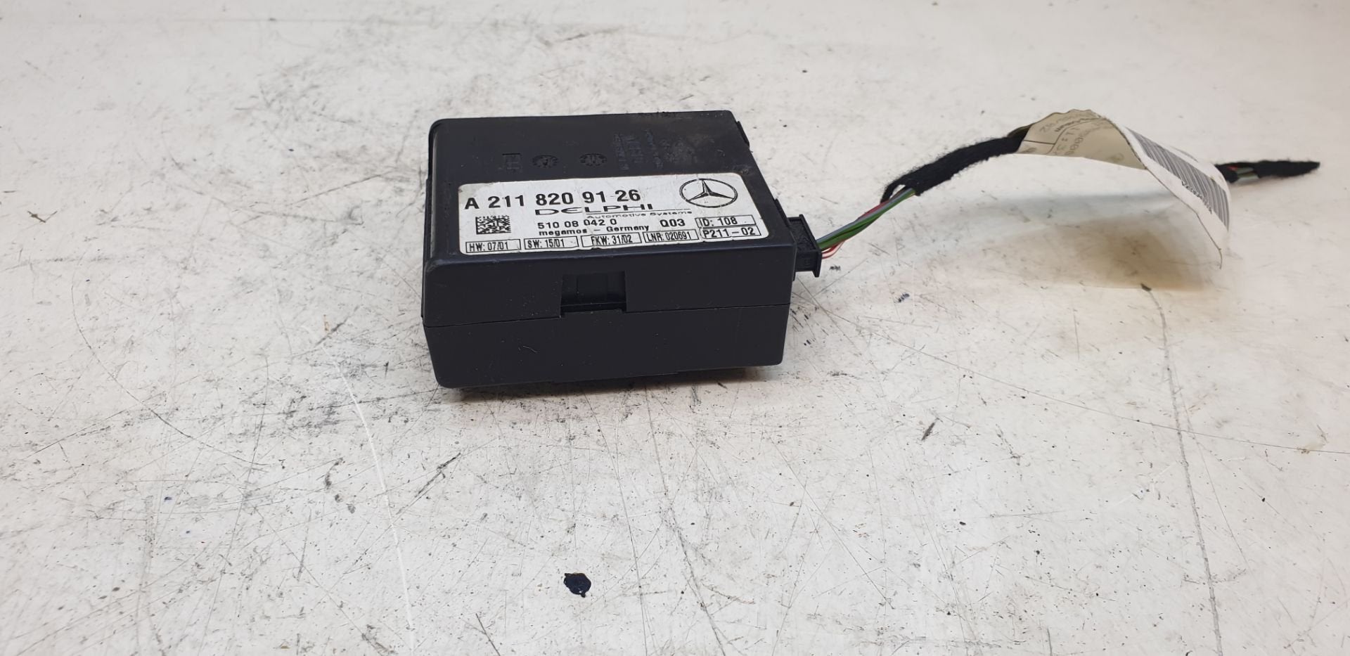 Alarm module Mercedes C E ML W203 W163 2118209126 origineel, Gebruikt, Mercedes-Benz AG, Mercedes-Benz, Ophalen of Verzenden