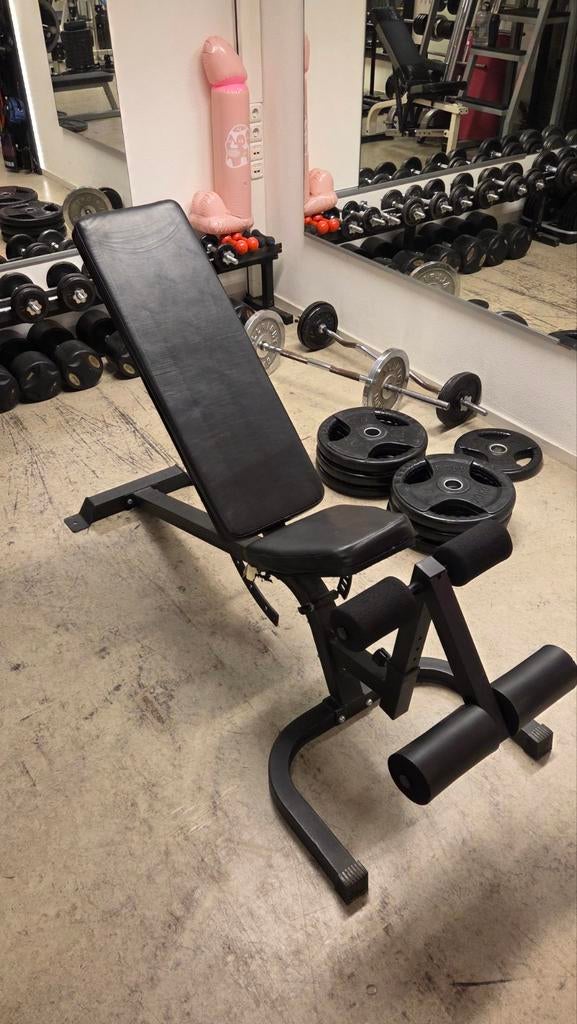 Verstelbare fitness bank, Ophalen, Zo goed als nieuw, Benen, Fitnessbank