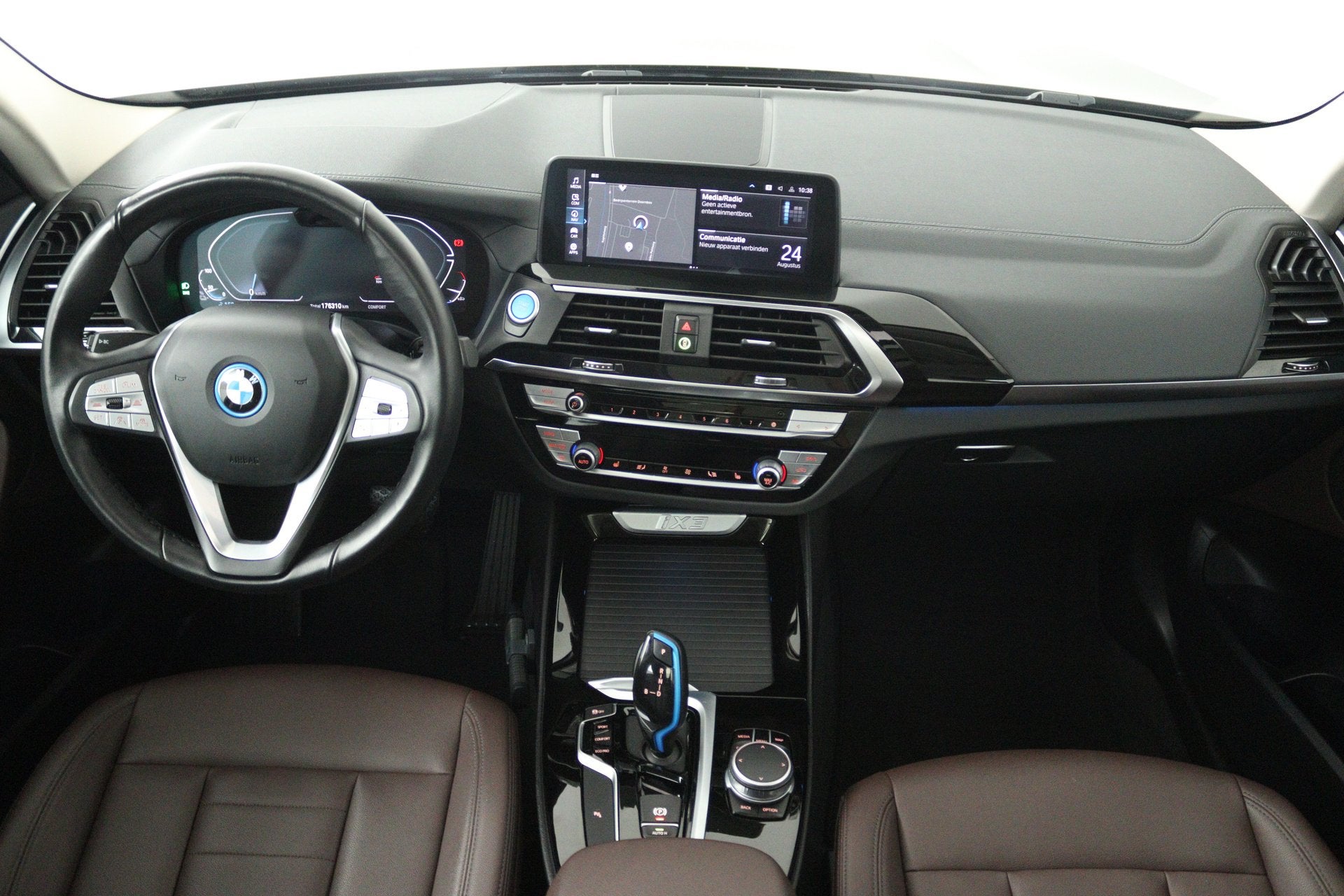 BMW iX3 Executive 80 kWh (SOH 99,4%, PANORAMADAK, CAMERA, ST, Auto's, Automaat, Achterwielaandrijving, Gebruikt, Zwart