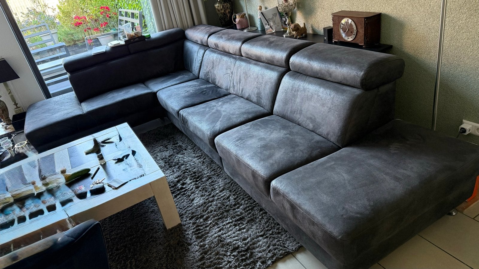 Comfortabele Hoekbank - Ruim en Stijlvol (Hoogenboezem), Huis en Inrichting, Banken | Bankstellen, Ophalen, Gebruikt, 100 tot 125 cm