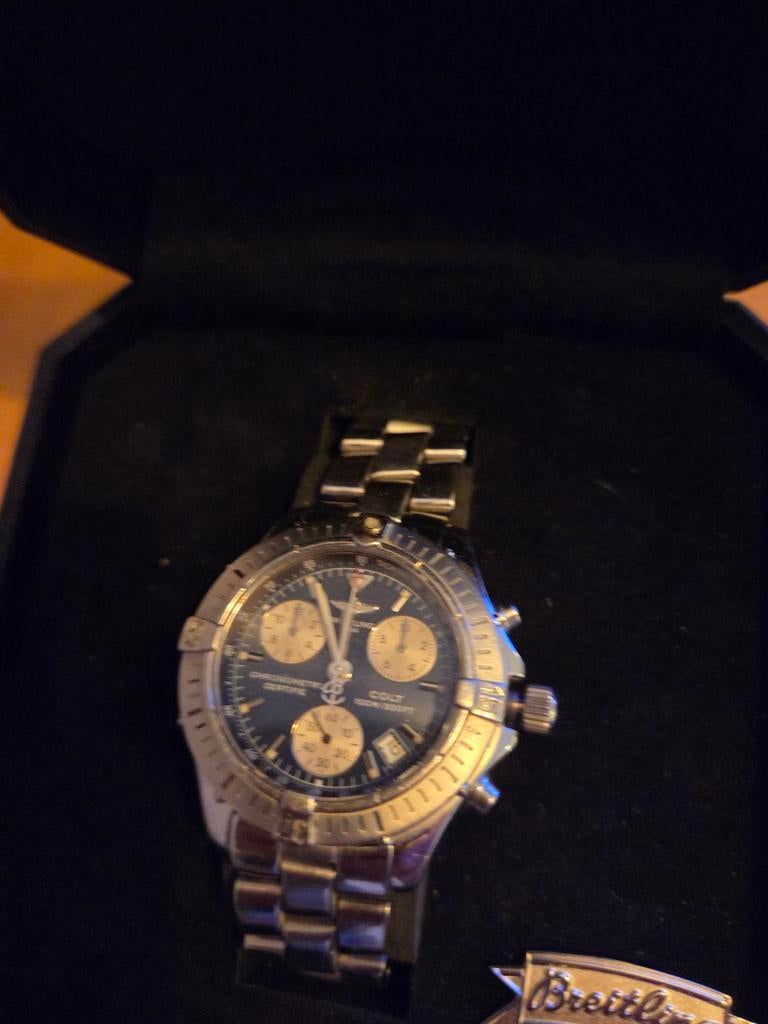 Breitlng Colt Chrono uniseks 38mm, Ophalen of Verzenden, Staal, Overige merken