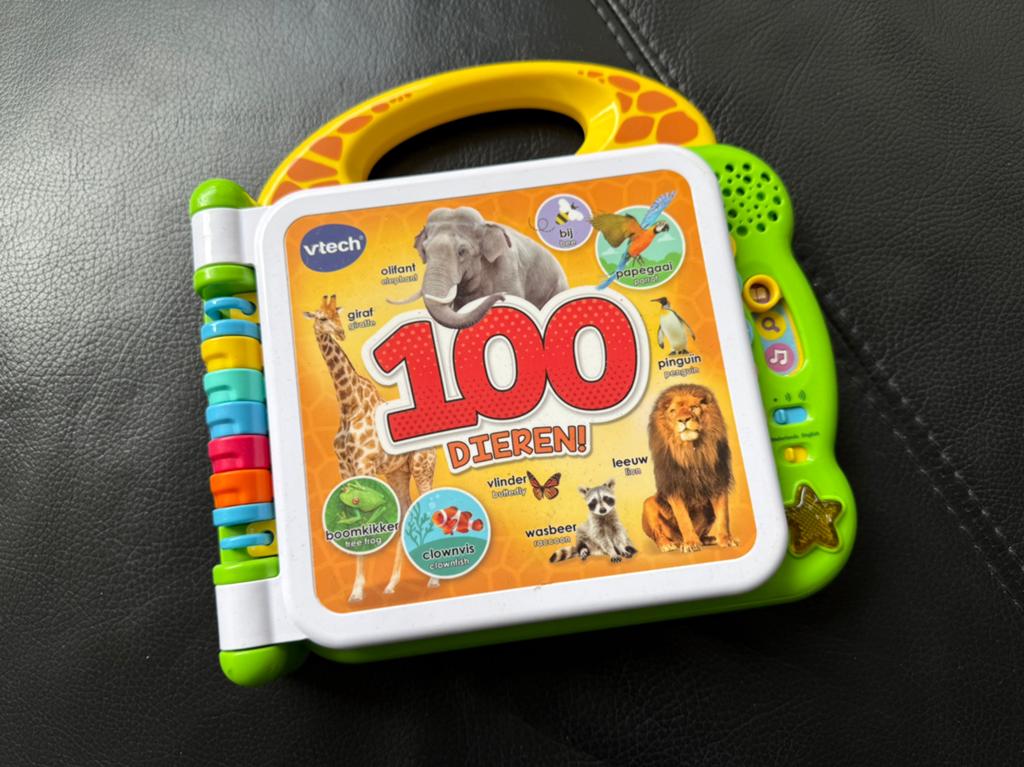 VTech 100 Dieren Boek - Interactief leren met licht en gelui, Kinderen en Baby's, Speelgoed | Vtech, Ophalen, Zo goed als nieuw