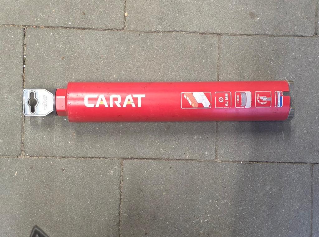 Carat droogboor diamantboor 62 mm 62x300xm30, Ophalen of Verzenden, Gebruikt, Boormachine