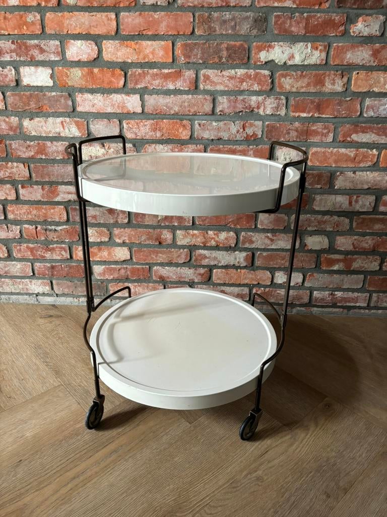 Vintage Design Serveerwagen (Jaren '70 Space Age), Ophalen of Verzenden, Zo goed als nieuw